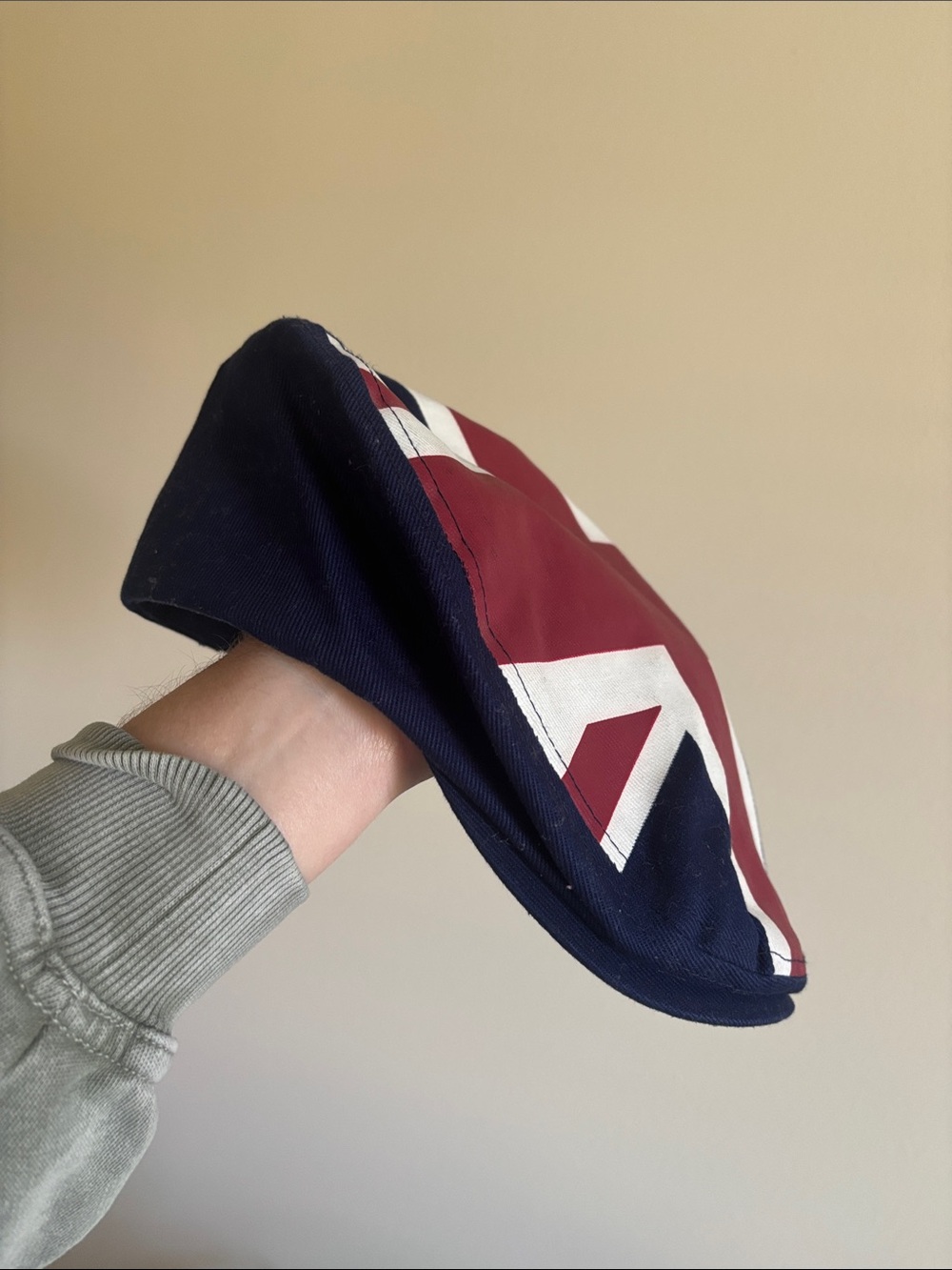 Men's Navy Blue Derby Cap with Logo